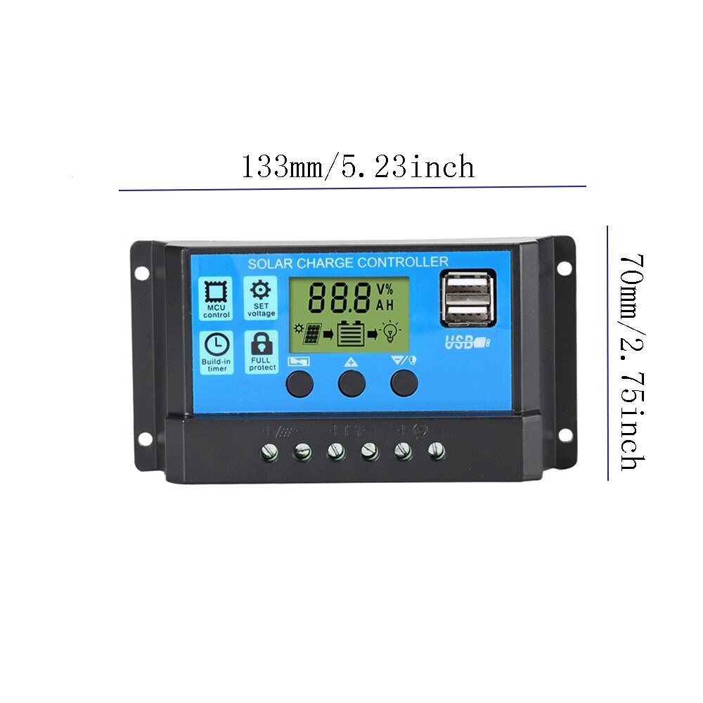10/20/30A Solar Charger Controller Solar Cell Panel Regulator Charge And Discharge Controller Charger For Home Pv System