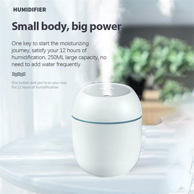 Humidificateur portatif d'usb de véhicule dans le diffuseur d'humidificateur d'espace de véhicule humidificateur portatif de capacité élevée de lampe d'atmosphère de Led