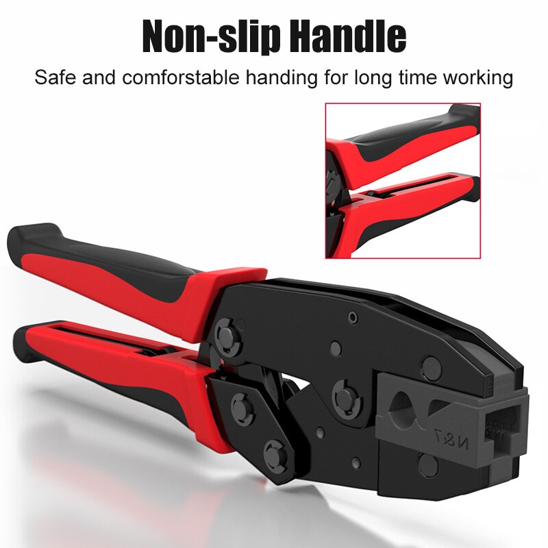 SAMZHE CAT7 Crimper Tool Crimping Plier Network Crimper for Cat 7 Cat6 cat 5 STP Modular Plugs