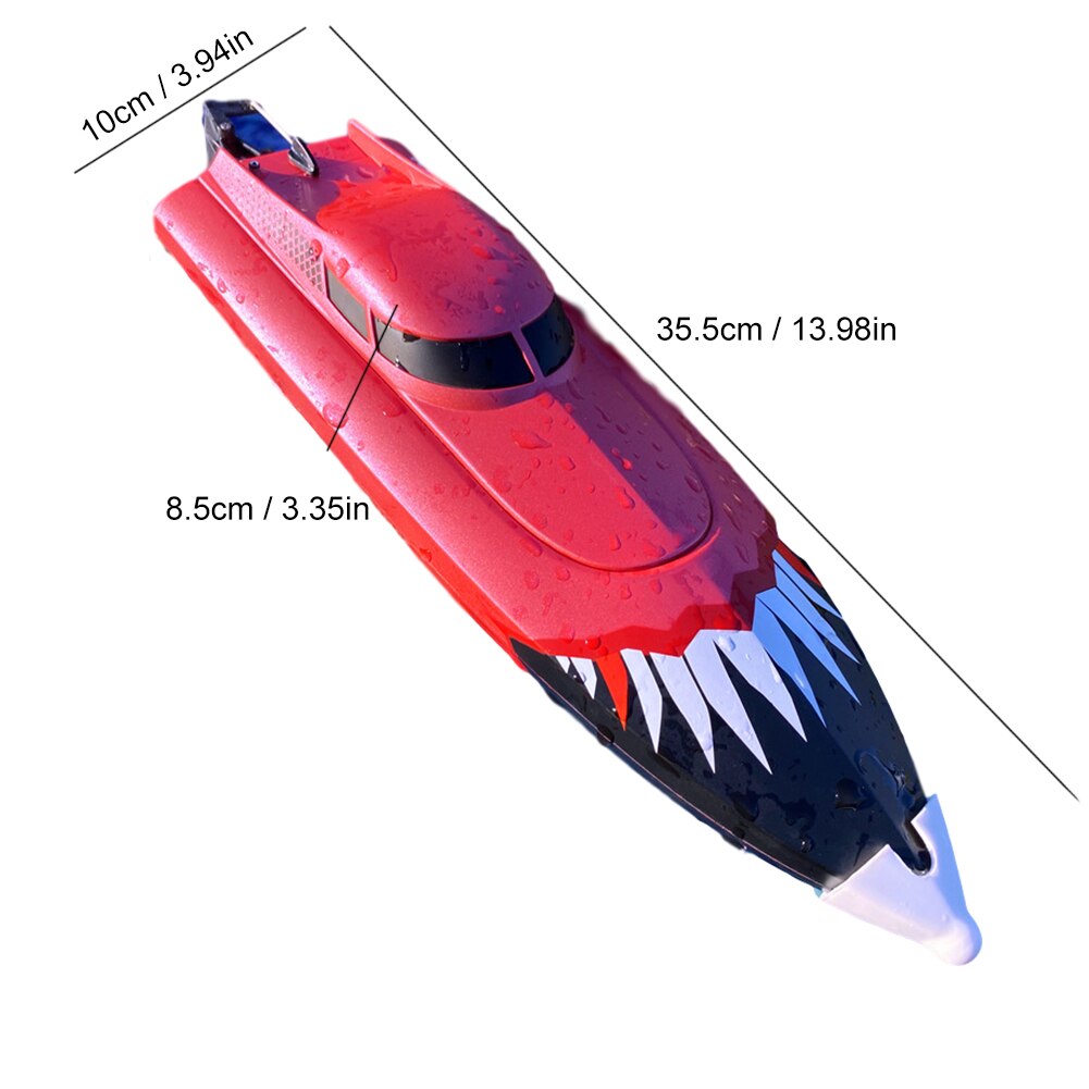 2.4G RC Speed Boat Electric Remote Control Ship Speedboat High Speed RC Boat Motor Model Vehicles For Pools Lakes