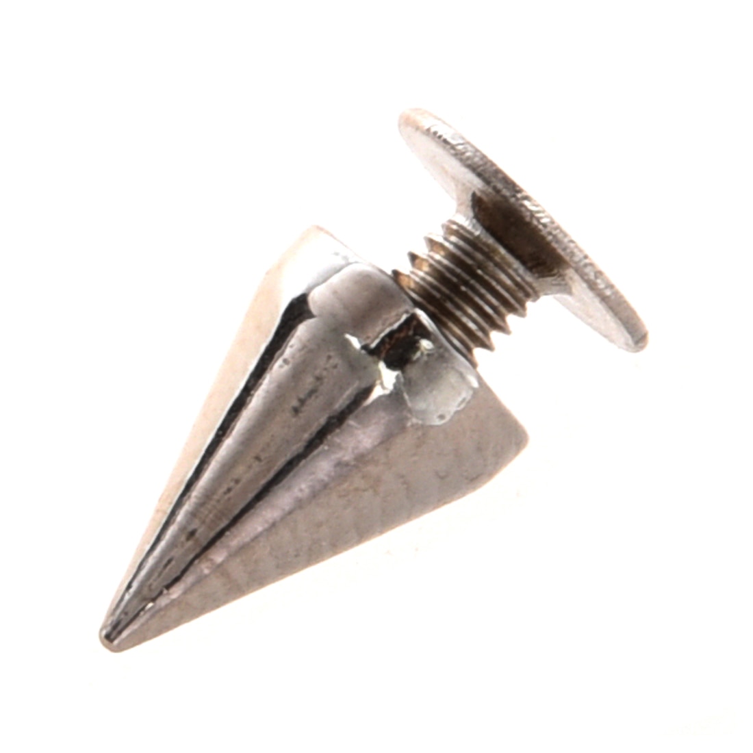 10 Sets Cone Screwback Spikes Studs 10Mm Zilver