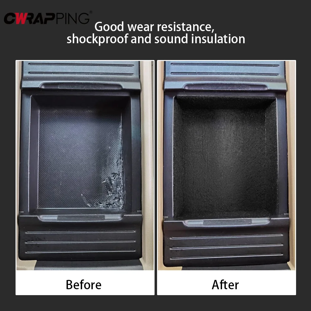 Tapis de doublure de voiture en tissu feutré, auto-adhésif, Non tissé, résistant aux hautes températures, pour la réparation de voitures de camping-car à domicile