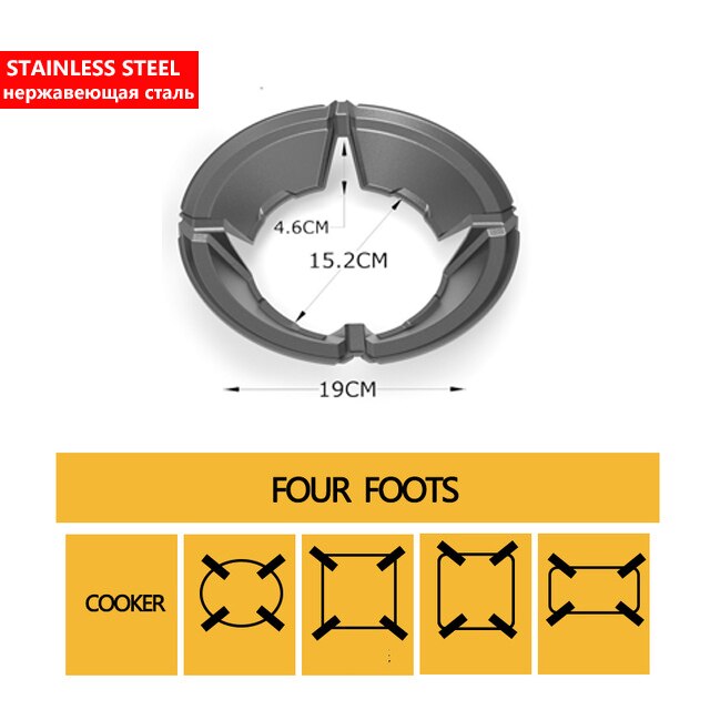 Gietijzeren Wok Pan Pot Ondersteuning Rack Stand Brander Gasfornuis Rack Kookplaten Fornuis Keuken Gereedschap Kookgerei Accessoires Kachel Protector