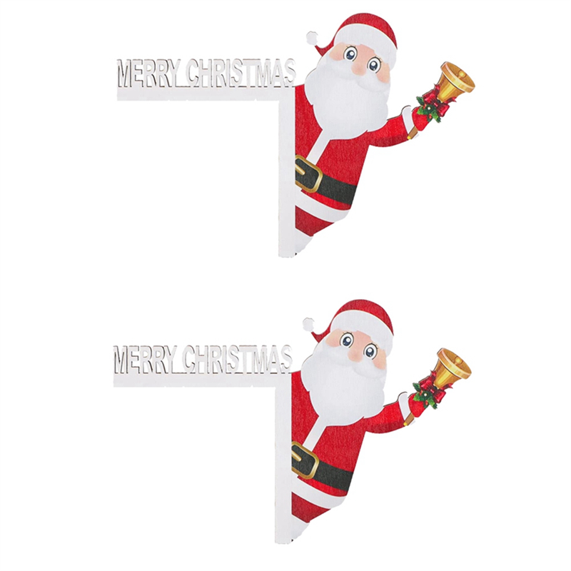 Y51A-2SZT Świąteczne Ozdoby na Ramę Drzwi Drewniane na Boże Narodzenie robić Domu Drzwi Okna Ściany Impreza, Łatwa Instalacja Łatwe w Użyciu: Default Title