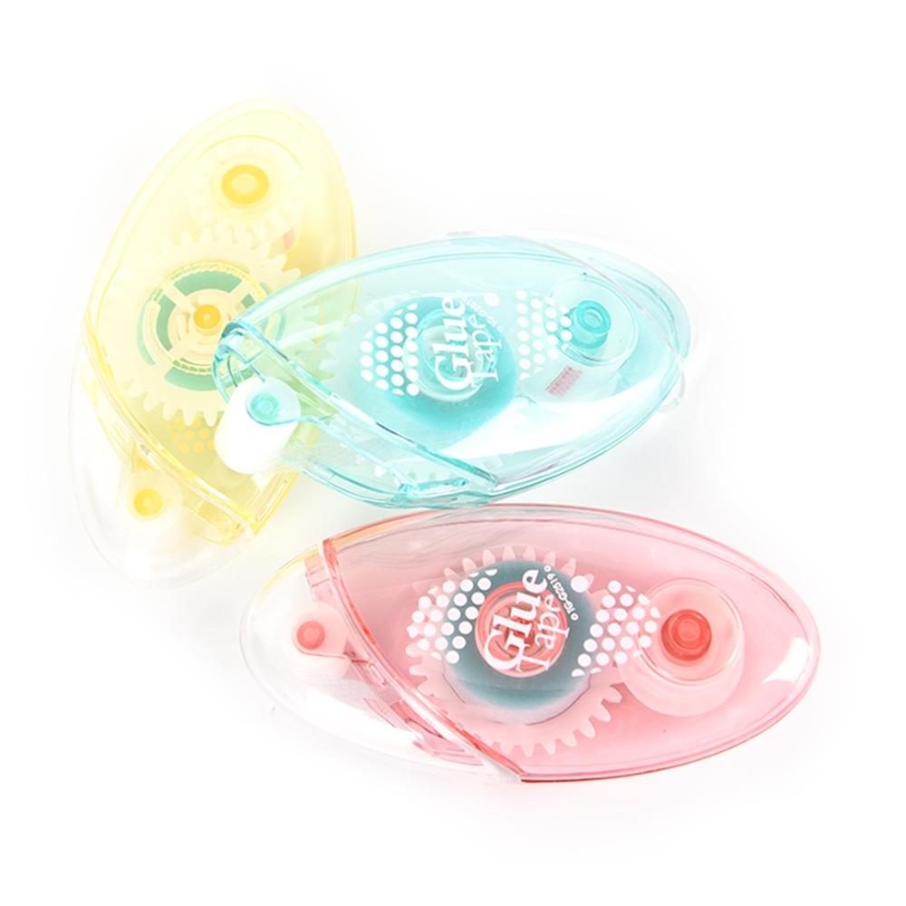 Mini Double Sided Adhesive Roller Tape Glue Dot Liner Petit Disposable For DIY wheel easy to carry