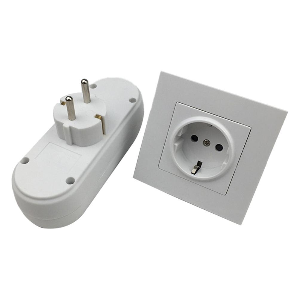 ALLOYSEED EU Stekker Adapter - 1 naar 2 of 1 naar 3 Weg Stopcontact Converter - 250V 16A 3500W Reisstekker