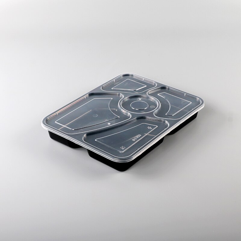 five compartment 658 plastic food container