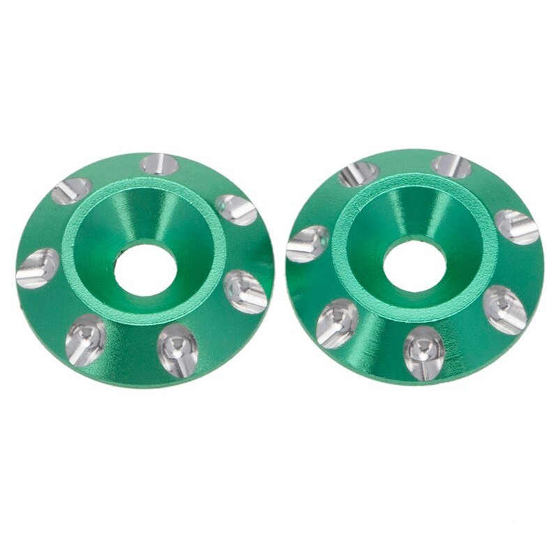 Metall Schwanz Flügel M3 Senkkopf Schrauben Scheiben für 1/10 Skala Off Road Buggy Monster Truck RC Dift Autos: Green