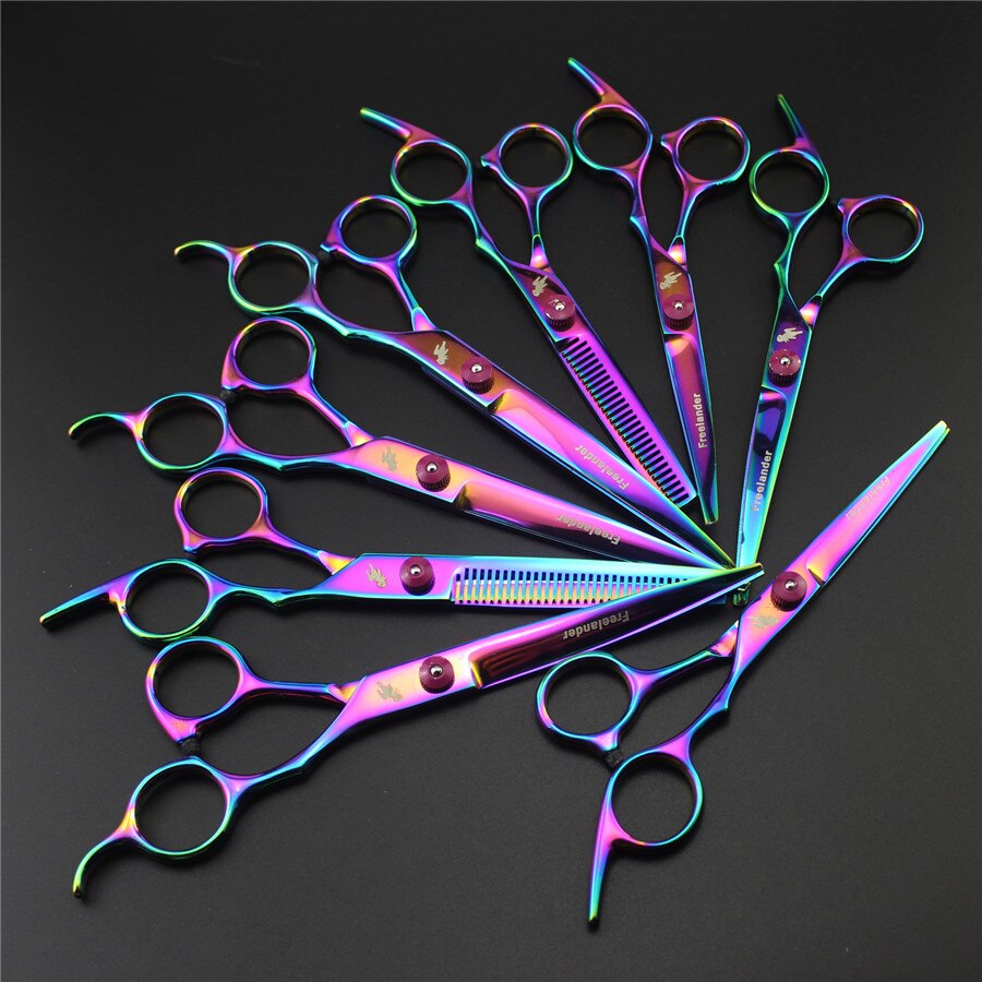 6 inch 7.0 inch hair scissors pet scissors hair cutting thinning scissors dog grooming shears curved scissors
