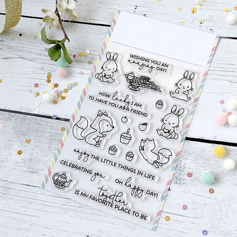 brand Clear stamps set Animal Transparent stamp for DIY Scrapbooking Cards Crafts 06: WW0240A1