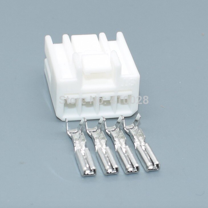 shhworldsea car 4pin 2.2mm male female connector fuse plug connector automotive wiring terminal socket 936227-1 936238-1: 30set female