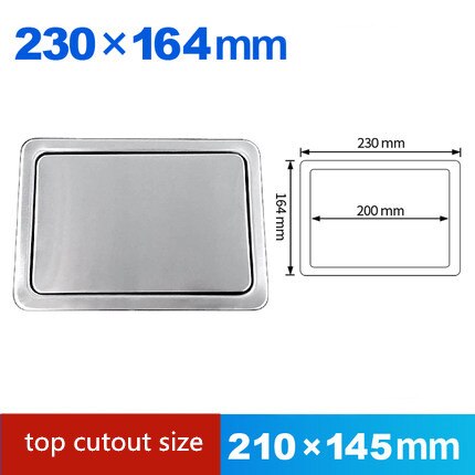Kitchen Bar Built-in Trash Can Cover Flush Recessed Dustbin Trash Bin Lid Invisible Stainless Steel Rubbish Bins Covers High-Q: BM56-03