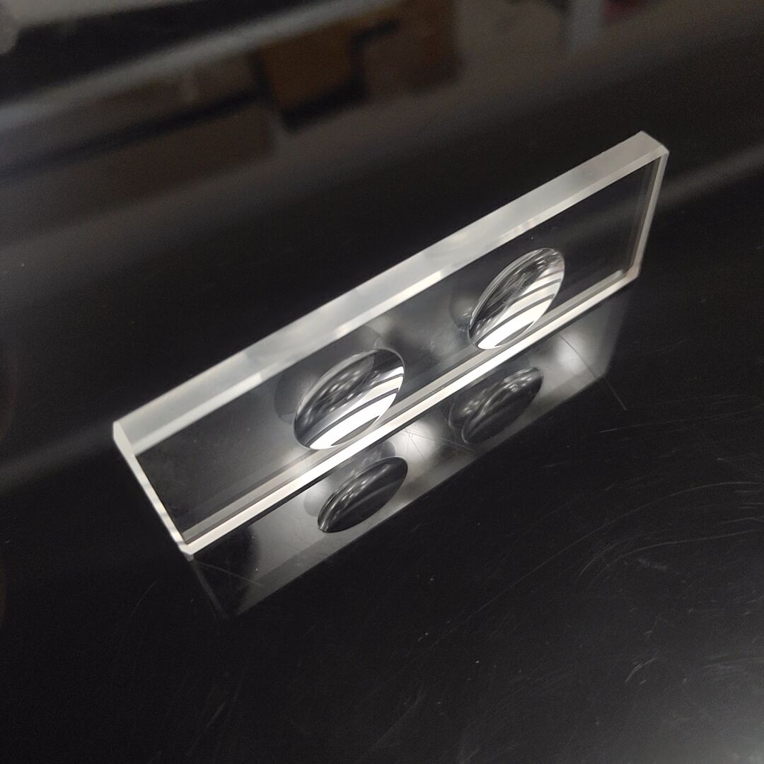 Lames de Microscope à cavité Concave multi-circulaire 5MM 3MM épaisseur verre optique poli givré Surface de puits en option