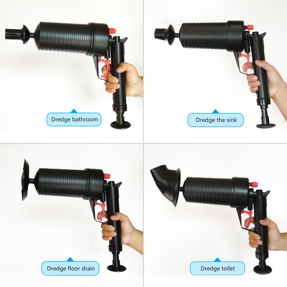 Luchtpomp Plunger Druk Pijp Plunger Ontstopper Riool Zinkt Wastafel Pijplijn Verstopte Badkamer Keuken Wc Cleaning Tools