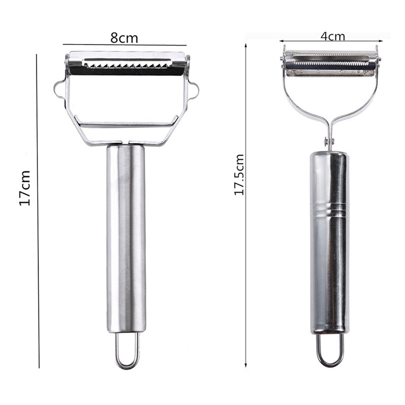 Rvs Dunschiller Rasp Multifunctionele Fruit Dunschiller Groente Fruit Schil Shredder Slicer Rasp Keuken Accessoires