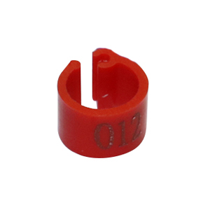 Binnendiameter 6Mm Duif Been Gevogelte Duif Vogel Papegaai Clip Ringen Band Voetring Duif Levert NO.001 ~ 100 1000 Stks/zak: Red