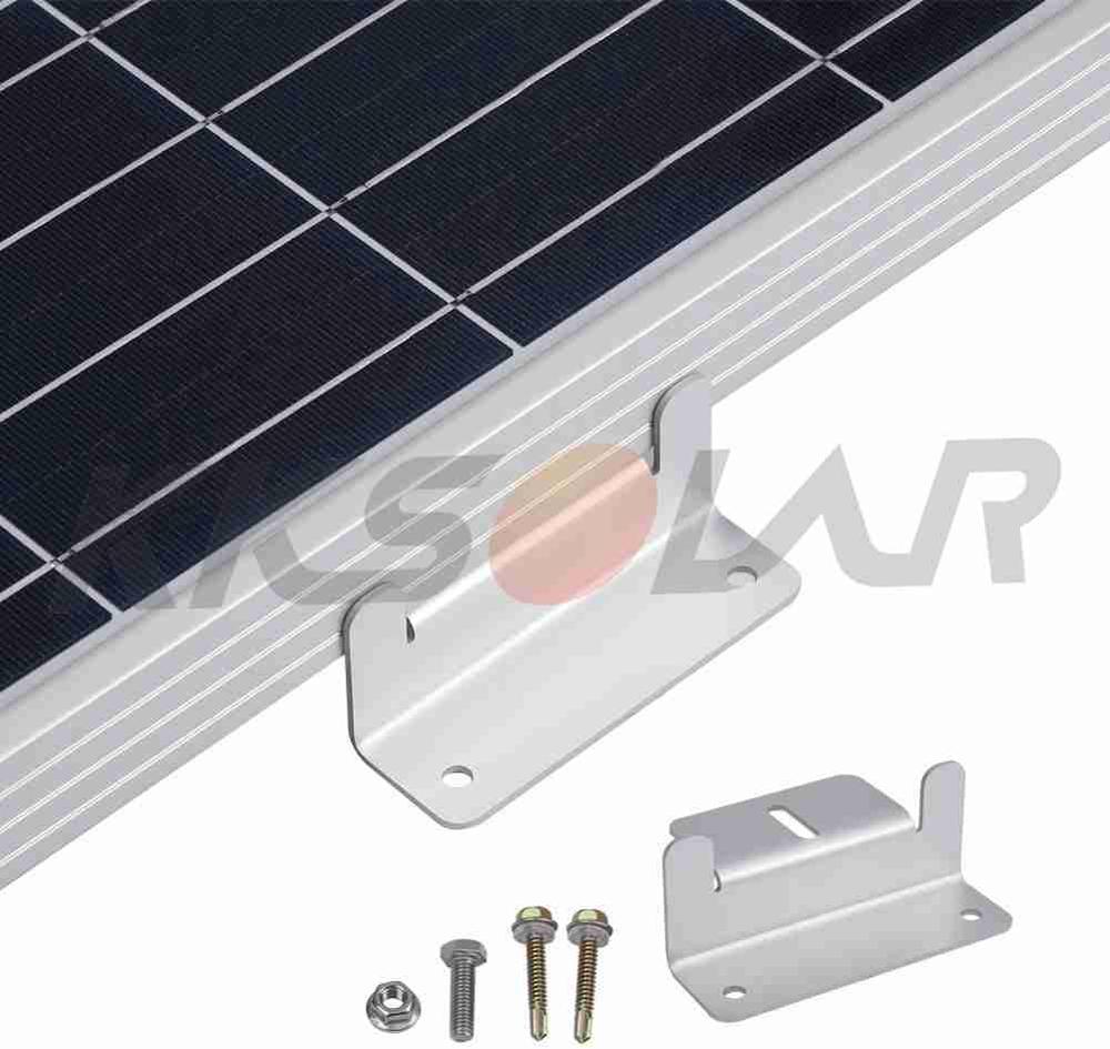 Rv solpanel montering z fästen , 4 enheter solpanel fäste för solpanel, stöd för rv, tak, båt, off-grid