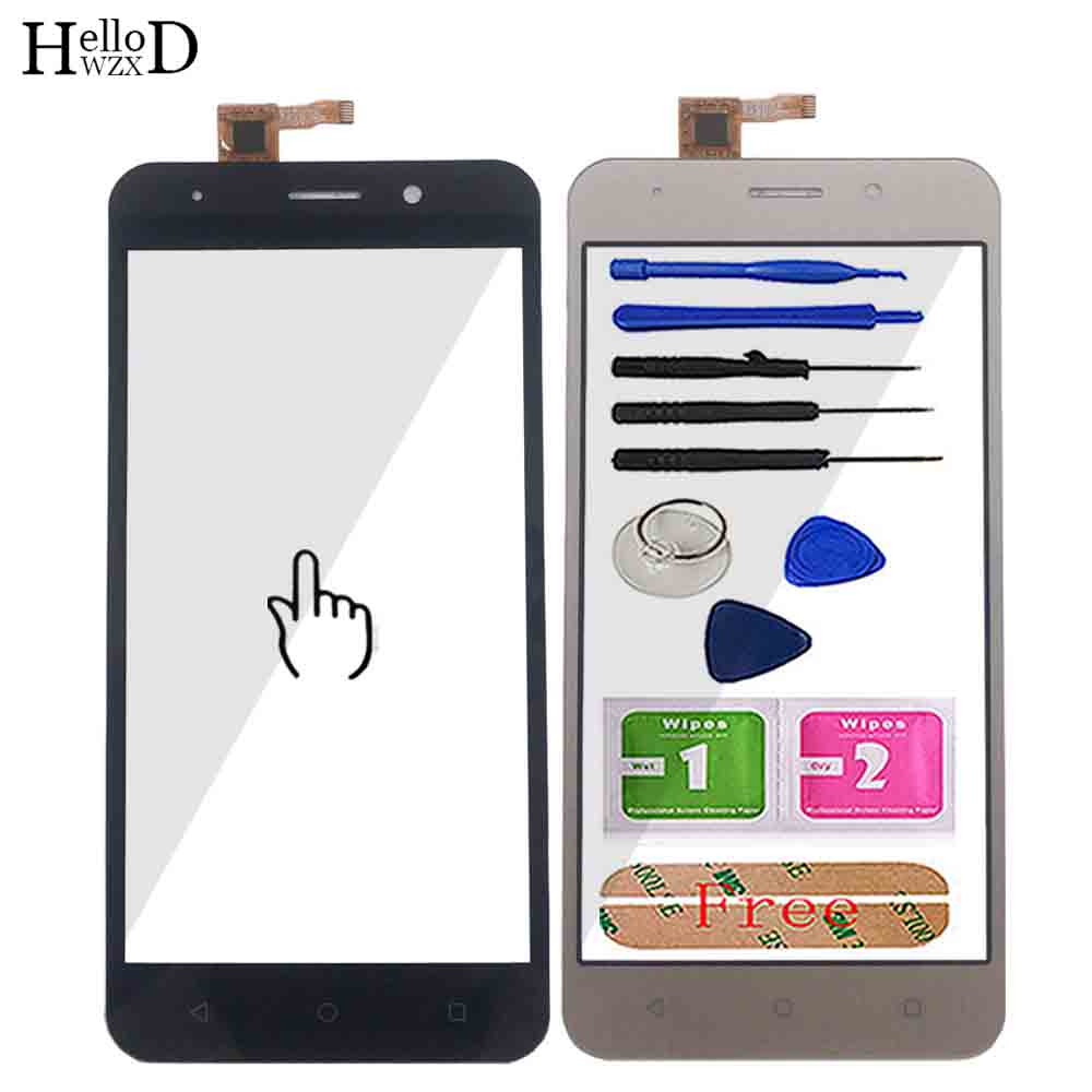 Handy, Mobiltelefon berühren Bildschirm Vorderseite Glas Für Inoi 2/Inoi 2 Lite Digitizer Tafel berühren Bildschirm TouchScreen Werkzeuge 3M kleber Tücher