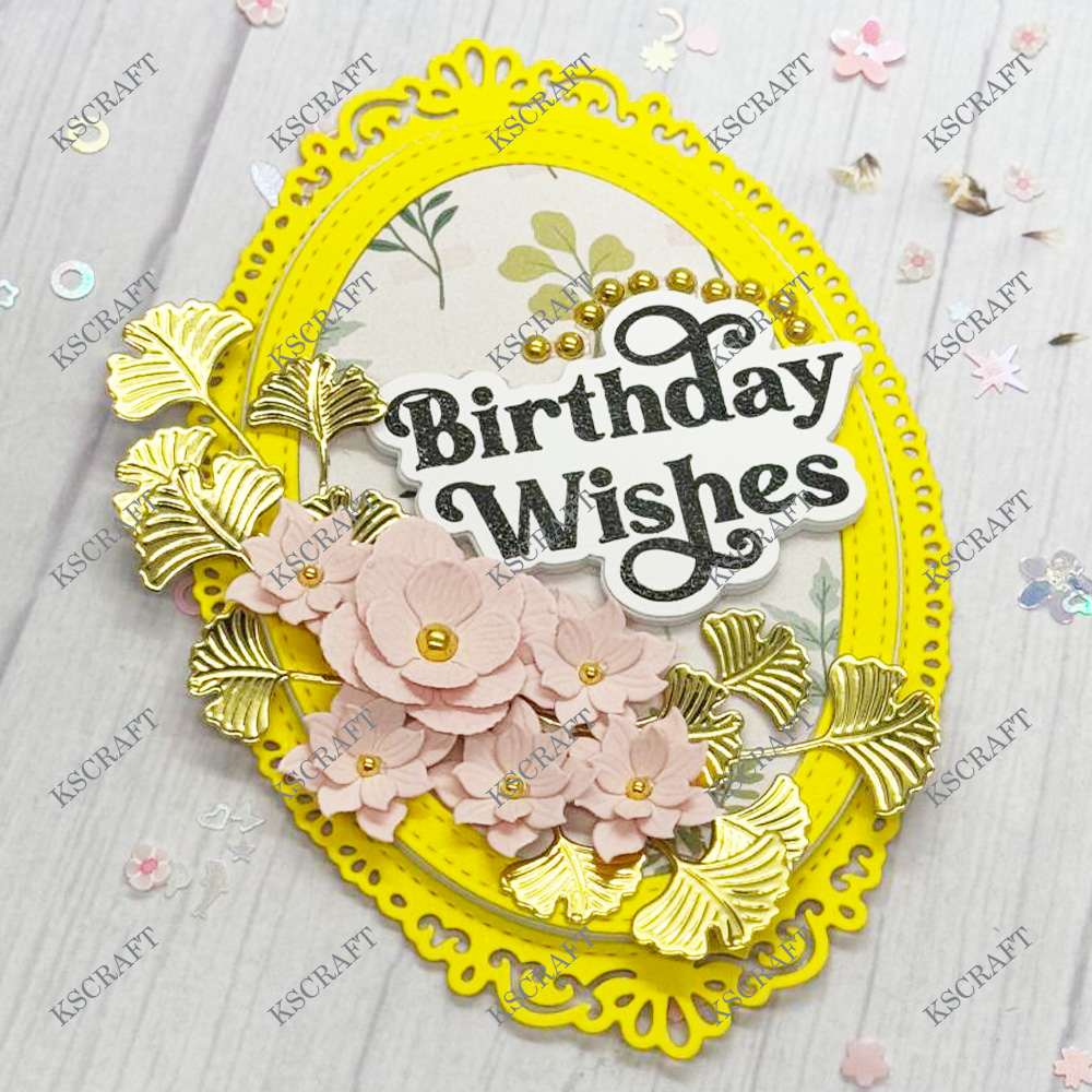 KSCRAFT Oval Frame Cutting Dies Stencils for DIY Scrapbooking Decorative Embossing DIY Paper Cards: Default Title