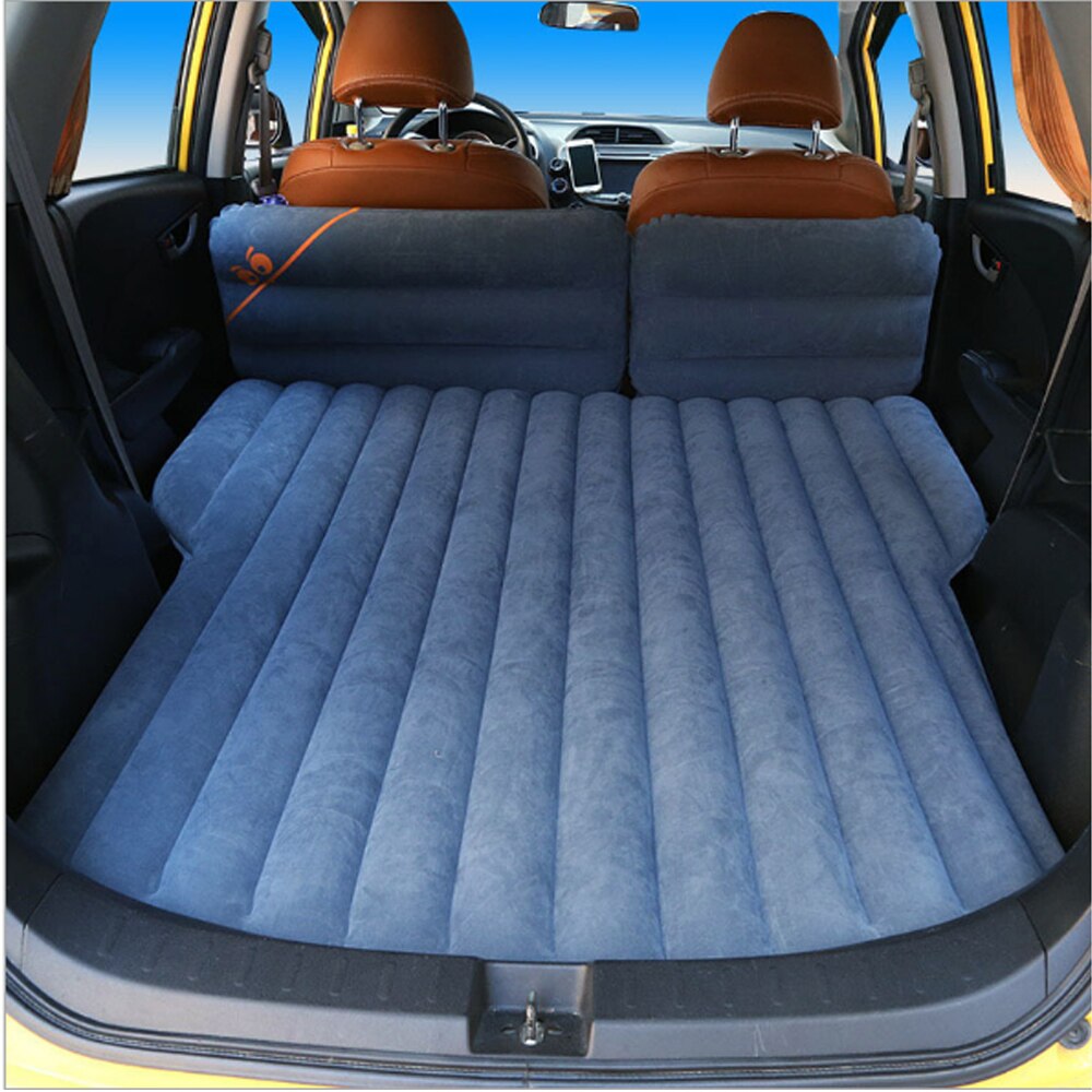 Car Special Inflatable Mattress Flocking Car Bed SUV Multi-Function Automatic Inflatable Bed Soft Sleeping Pad Bed For Camping