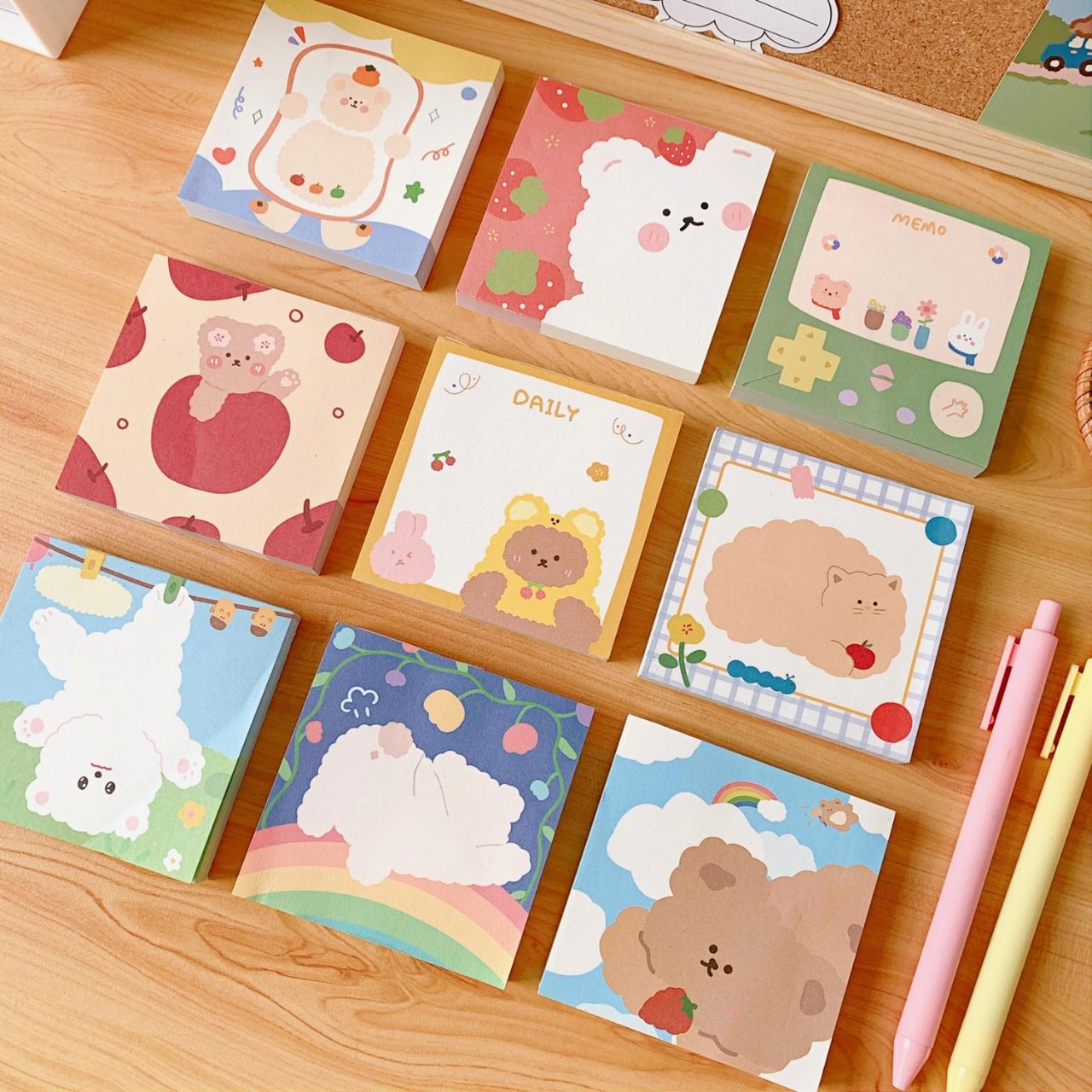 Koreaanse Stijl Cartoon Memo Post It Notes