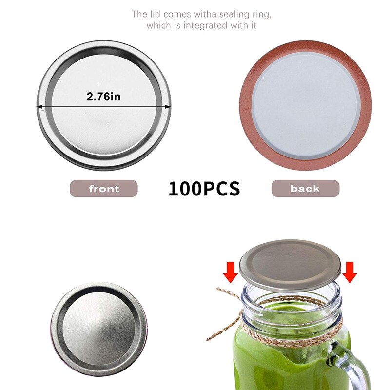 Set van 9 Vita mason jar 250 ml regular mouth | Pressure Canning NL