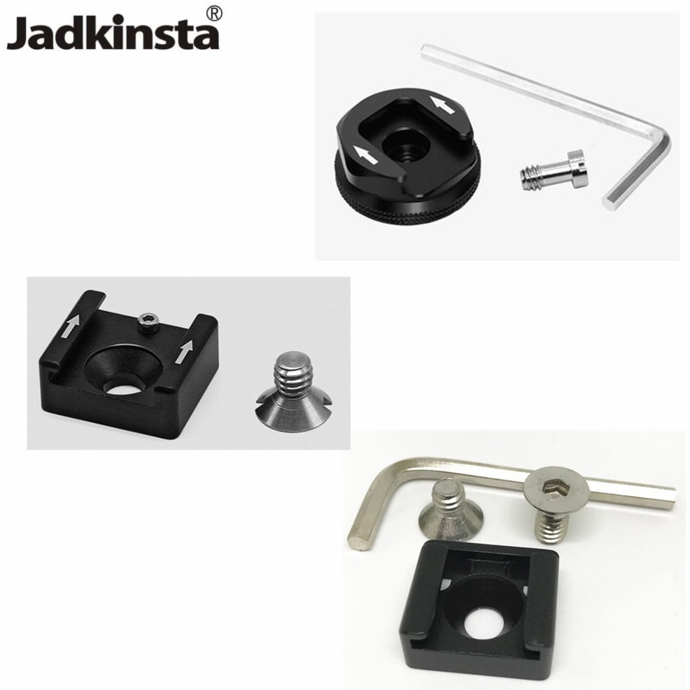 Adapter Jadkinsta z Mocowaniem Zimnej Stopki i Śrubą 1/4" do Klatki Kamery, Lampy LED, Mikrofonu