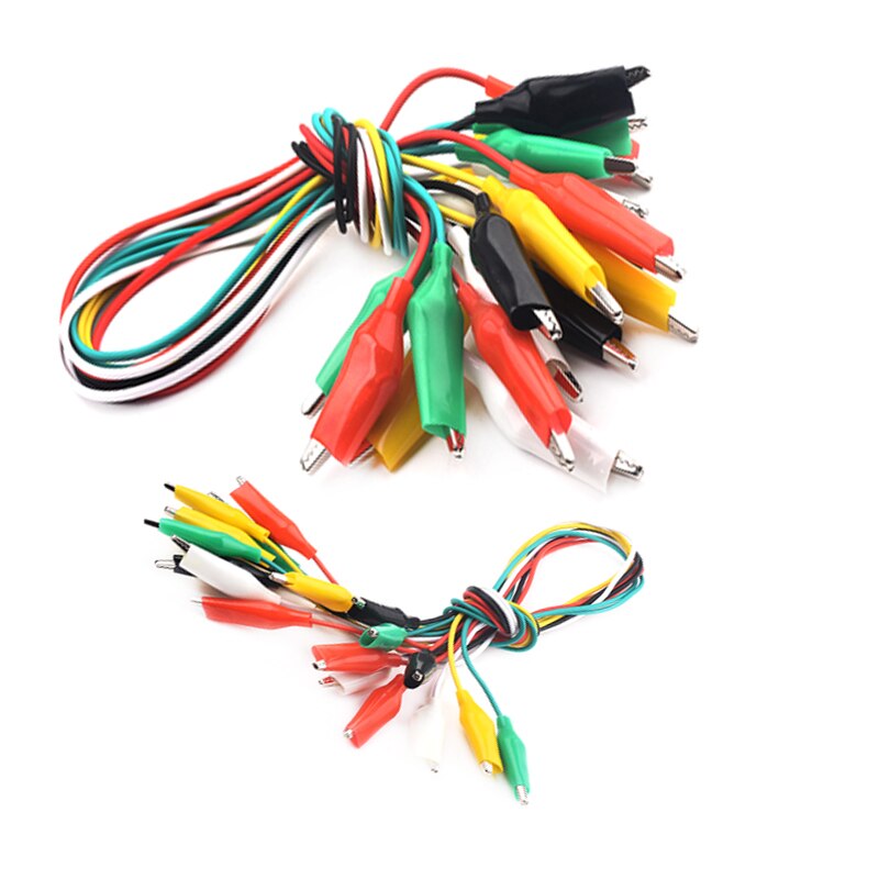 10PCS/LOT 10pcs Alligator Clips Electrical DIY Test Leads Alligator Double-ended Crocodile Clips Roach Clip Test Jumper Wire