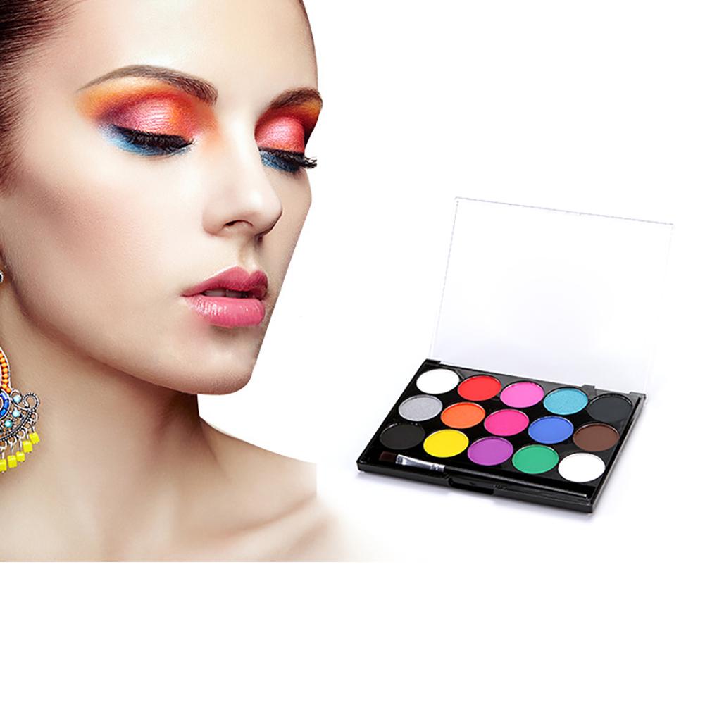 Stylo Double tête pour peinture corporelle, 15 couleurs, pinceau à dessin pour le visage, maquillage, Halloween, Carnaval