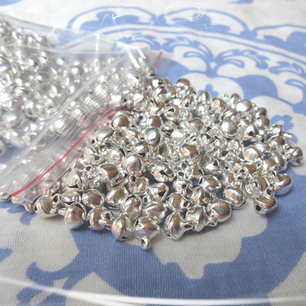 Populære 100 stk løse perler mini jingle klokker juledekoration diy håndværk cn: Flis