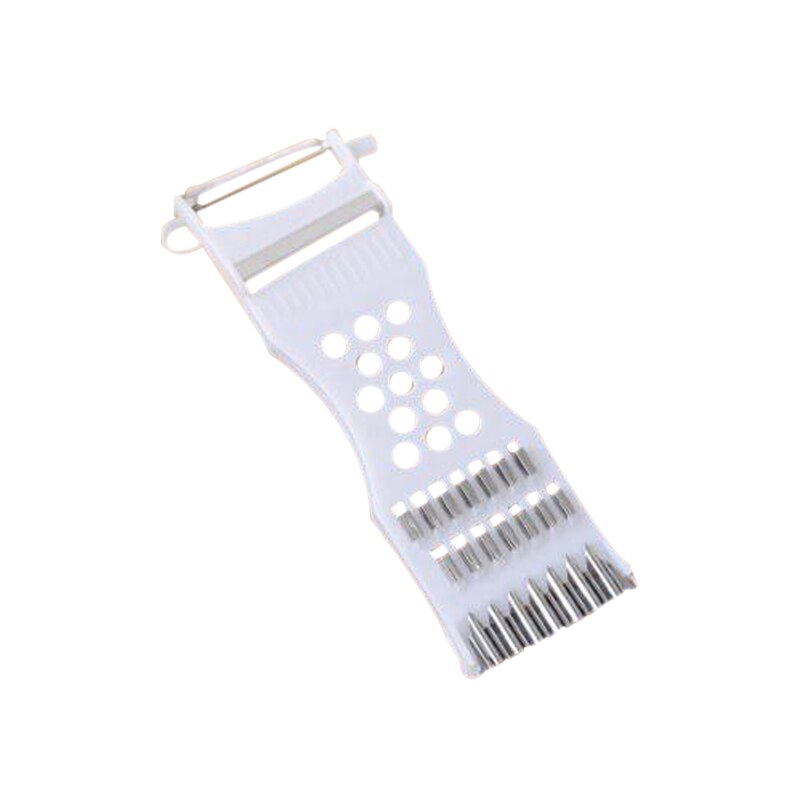 Fruit And Vegetable Grater Multifunctional Plastic Peeler With Three Shape Blades Stainless Steel Blade Peeling And Shredder