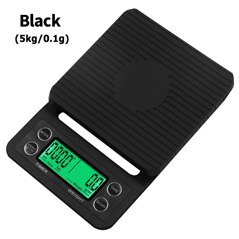 Báscula Digital Para Café Con Temporizador - Precisión 0.1 G, Capacidad 3 Kg, Pantalla LED, Carga USB-C, Portátil