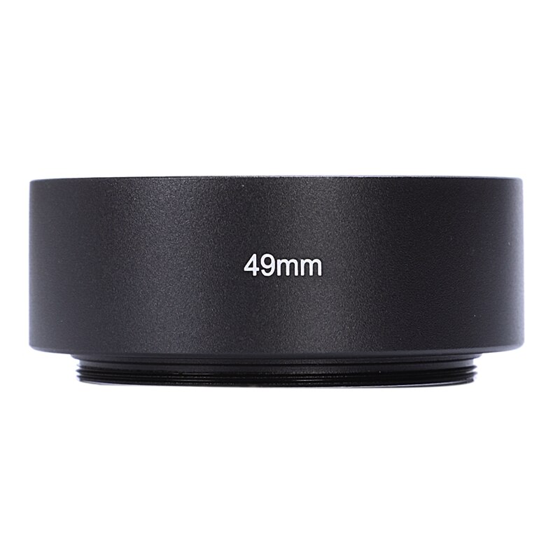 49Mm Mount Standaard Metalen Zonnekap Voor Canon Nikon Pentax Sony Olympus