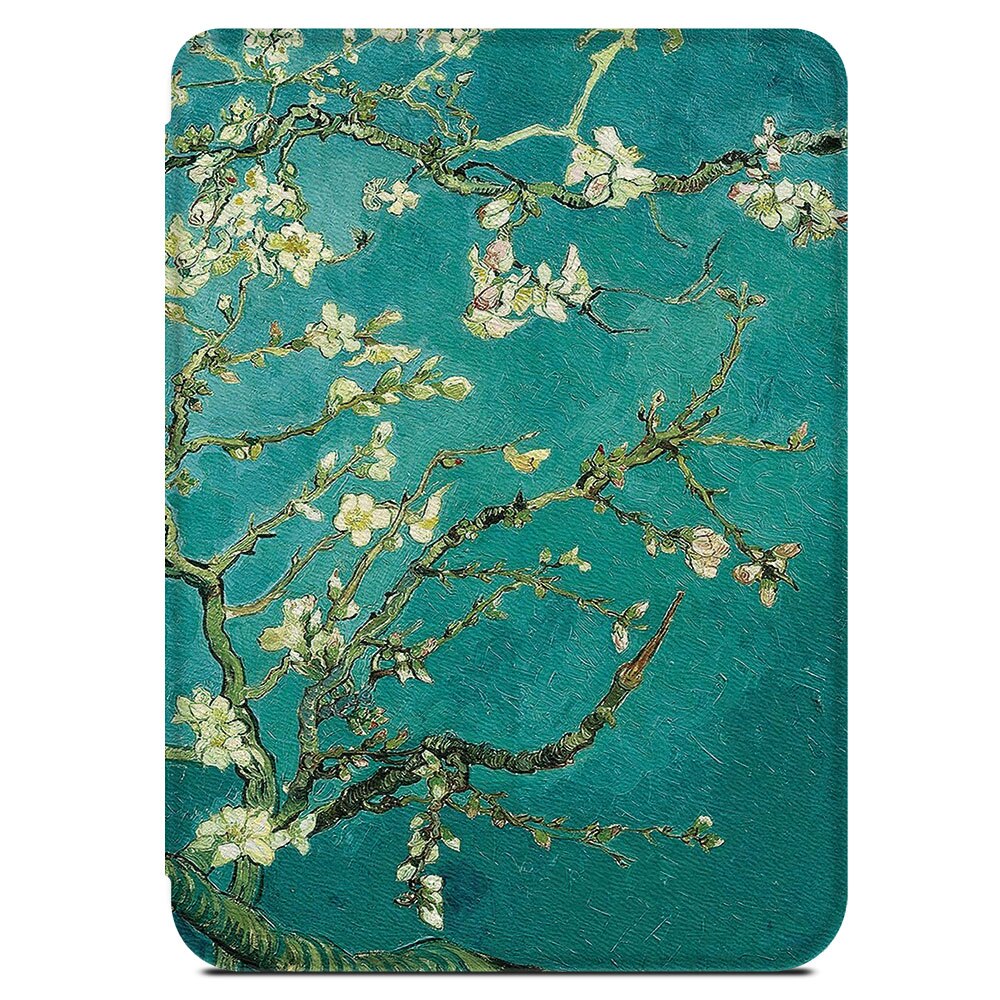 Bozhuorui Case Voor Alle Kobo Nia E-Reader Release-Lichtgewicht Fit Slim Smart Beschermhoes met Auto Sleep/Wake: Apricot Flower