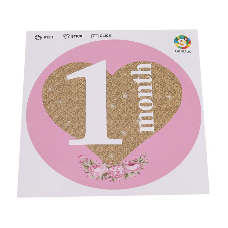 12 maanden stickers fotografie rekwisieten voor zwangere vrouw pasgeboren baby groeirecord 1-12 maanden deken kleding muurstickers