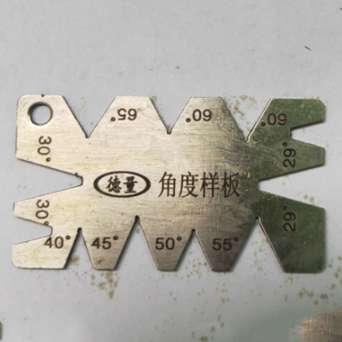 Measuring Tool Sliver Stainless Steel Screw Thread Cutting Angle Gage Gauge