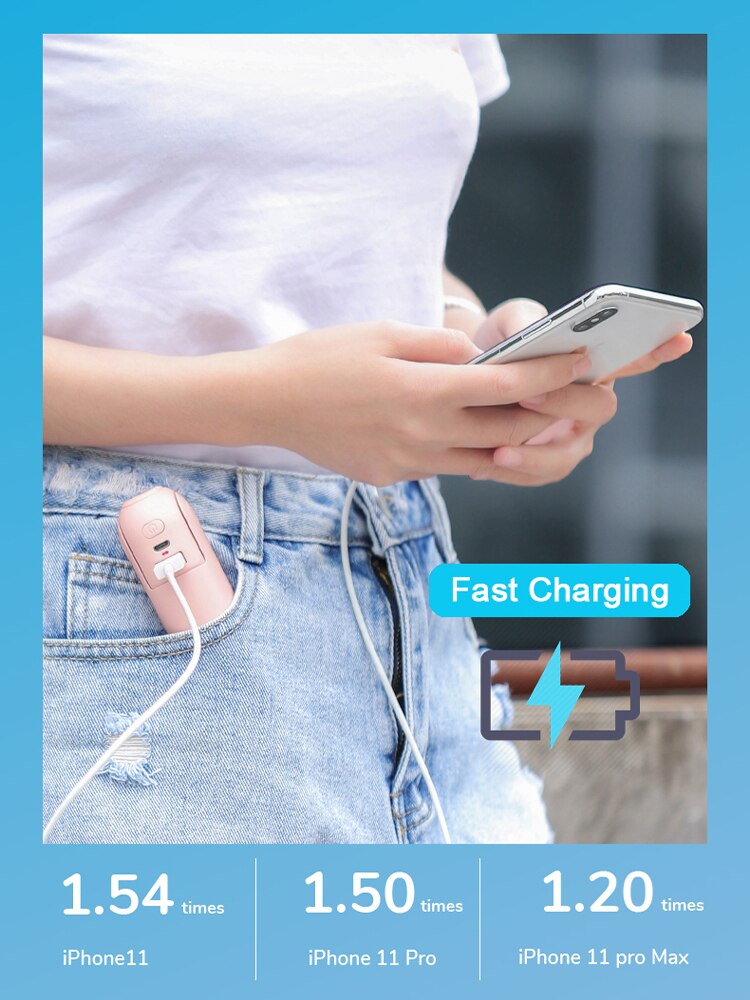 JISULIFE Portable Fold Fan PowerBank 4800mAh Charging Usb Fan Mini Fan Ventilador Air Condition with Ultra Bright Led Flashlight