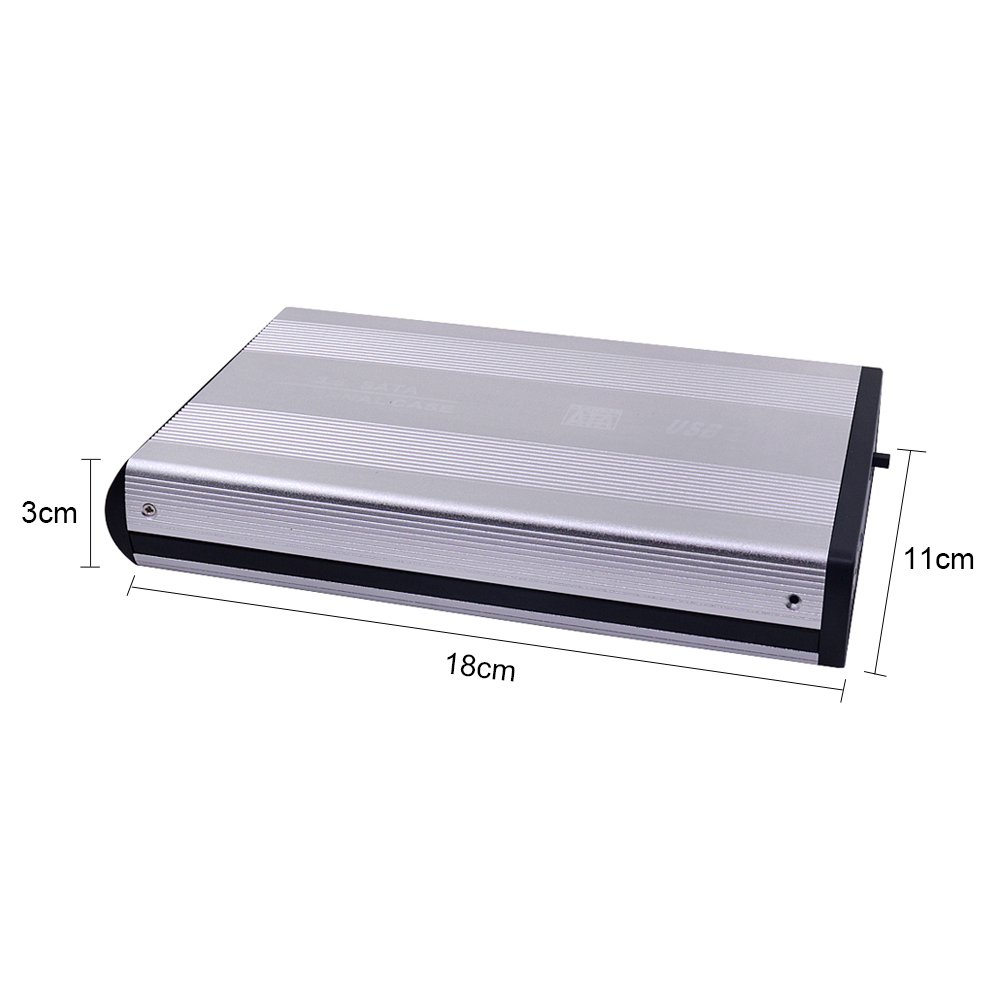 Hdd fodral 3.5 tum sata till usb 2.0 adapter extern hårddisk hölje lock läsare för ssd disk hdd box fodral  hd 3.5 hdd fodral