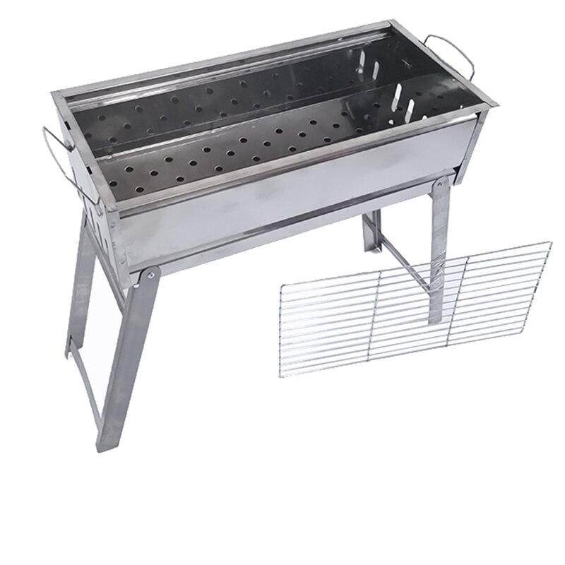 large camping stainless steel car bbq charcoal grill