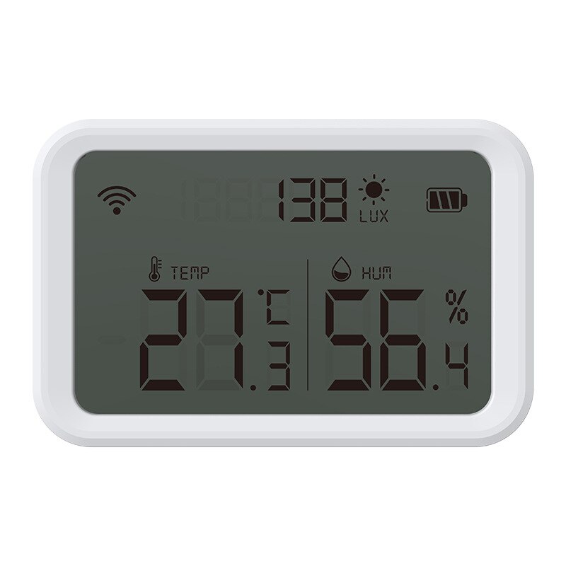 Tuya Zigbee Temperature Humidity Sensor Lux Light Detector Hygrometer Thermometer smart life Work Tuya Zigbee Hub Smart Home3.0