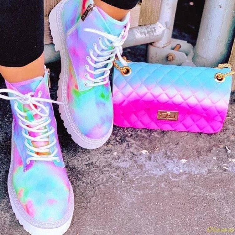 Women Shoes Women Boots Autumn Short Boots Outdoor Round Head Dyeing Plus Size 43 Mujer Femme Shoe Female Boots