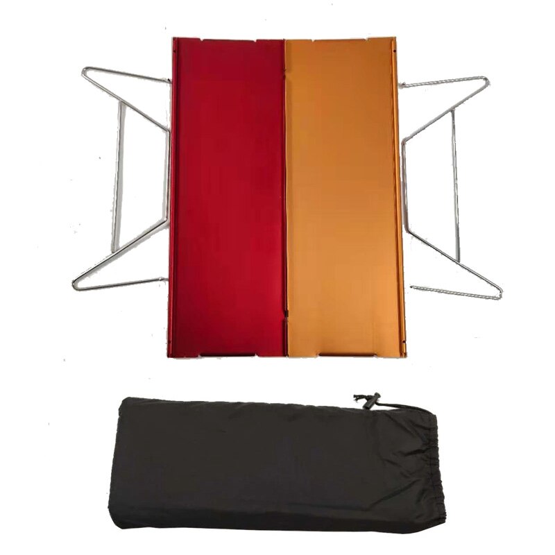 2PCS Folding Table Camping Mini Table Folding Aluminum Alloy Compact Lightweight Mobile Table With a Bag