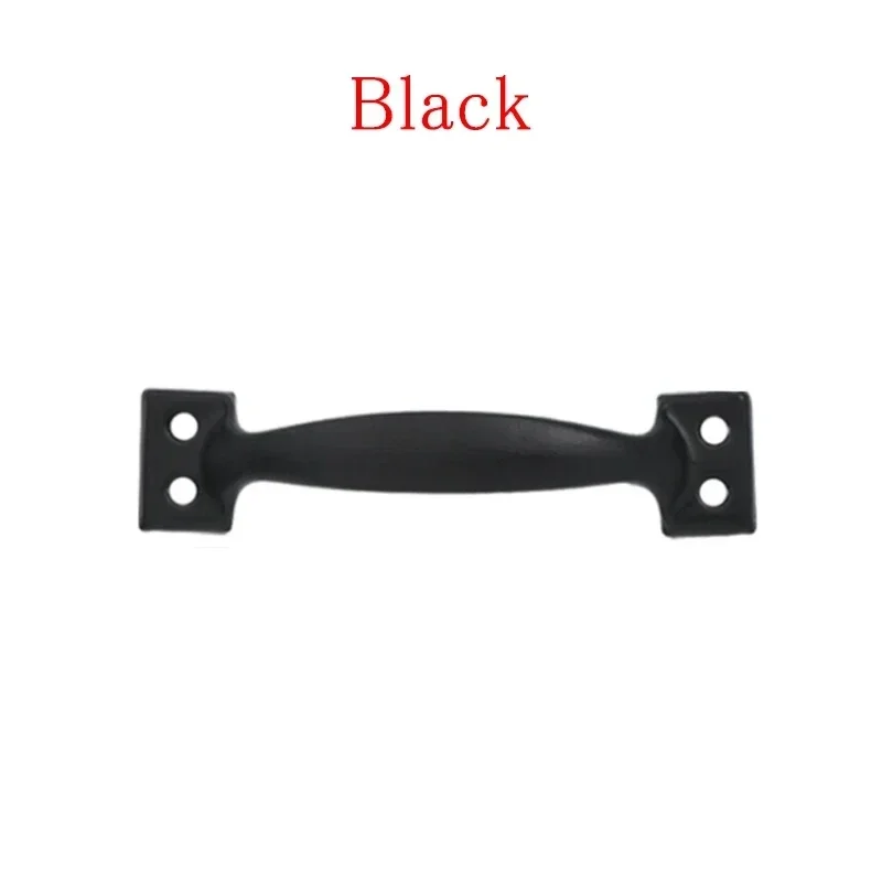 4/6 Inches Barn Door Handle Iron Pull Handles with Screw Balcony Sliding Door Pulls Heavy Duty Wooden Closet Cupboard Gate Knobs: 150mm / Amber