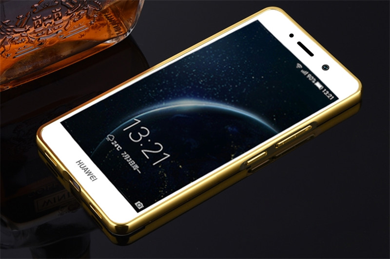 Spiegel Fall Für huawei P9 Plus 5,5 zoll Harte Metall Aluminium Rahmen Schutzhülle Zurück Abdeckung Für huawei P9Plus P9 + telefon Fall
