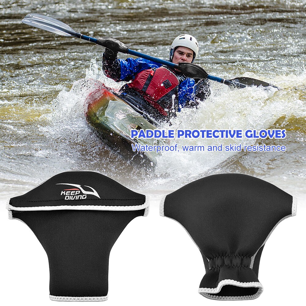 1 Paar 3Mm Neopreen Paddle Water Slip Handschoenen Paddle Wanten Kajak Peddelen Mitts Voor Kayak Kano Opblaasbare Boot