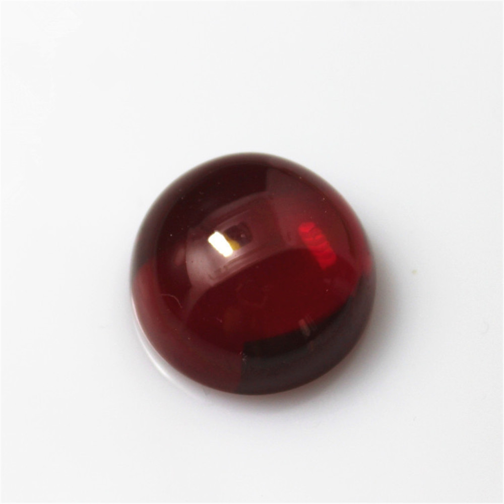 Joanlyn Ruby Ronde Cabochon bloedrode Glad Gepolijst Oppervlak Platte Back Meerdere Maten te Kiezen C78R