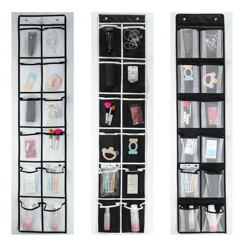 Sac de rangement mural suspendu en maille pour chaussettes, organisateur derrière les portes, pour chaussures, sac de rangement