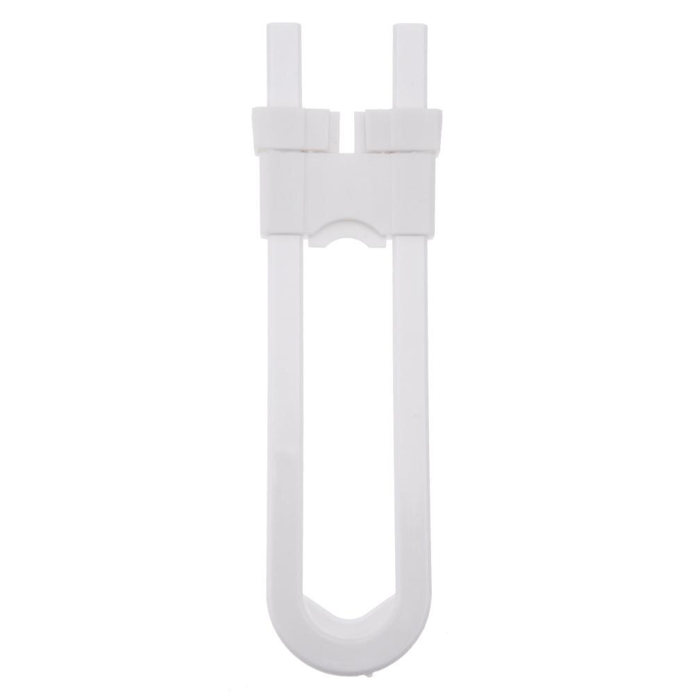 1Pc Baby Veiligheid Slot U Shape Kids Baby Kabinet Sloten Kinderen Bescherming Kabinet Beveiliging Deur Vergrendeling Abs Plastic Non giftig: Default Title