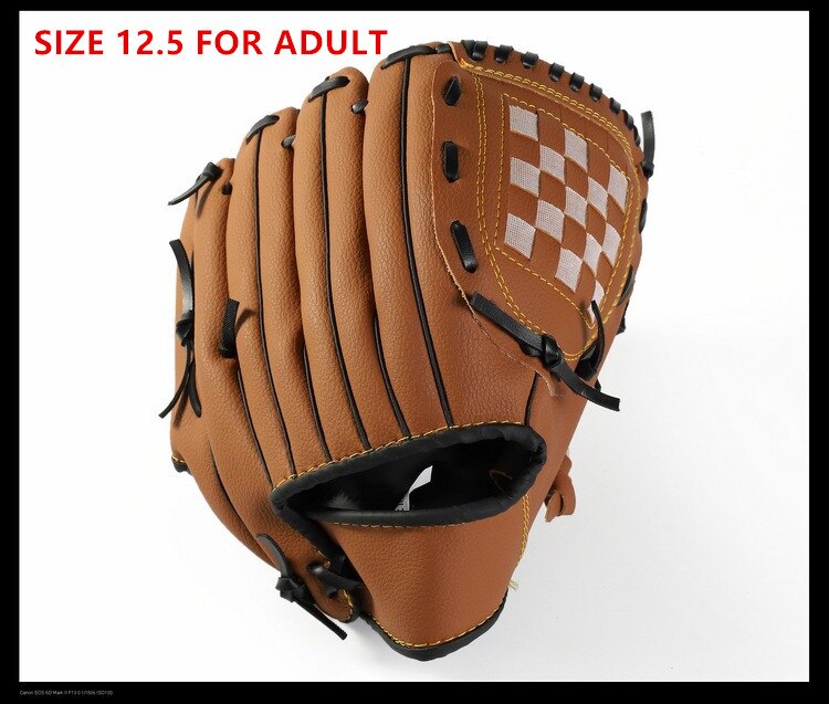 MENS CHILD YOUTH BASEBALL Glove Softball Training 10.5 11.5 12.5 INCH Left Hand base glove: Chocolate