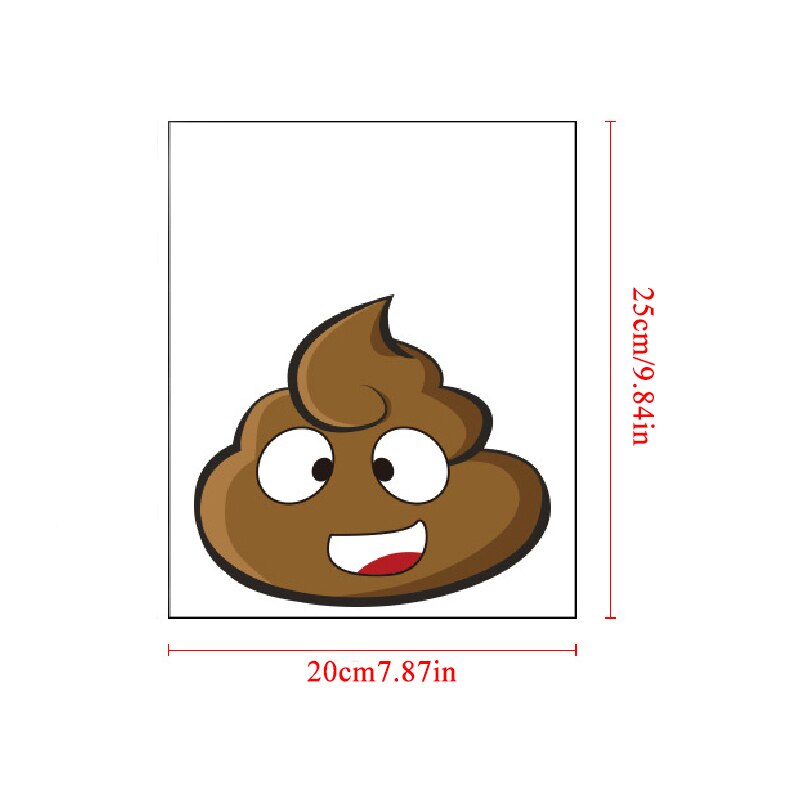 Wall Sticker Vinyl Decals Toilet Stickers Cute Poo Home Decoration Poster